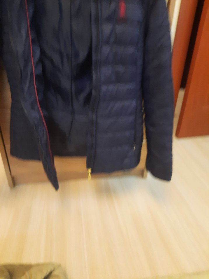 Fermuarlı Kısa Lacivert Kadın Mont - Görsel 3