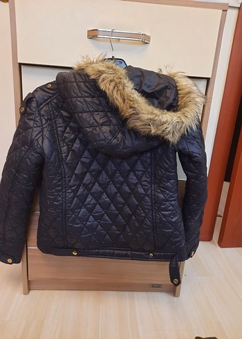 Kürk Detaylı Kahverengi Deri Kadın Ceket - Görsel 3