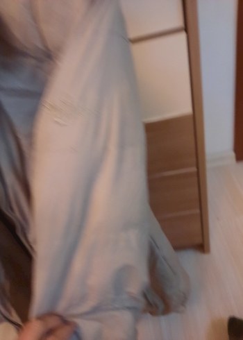 Gri Midi Fermuarlı Kadın Yelek - Görsel 5