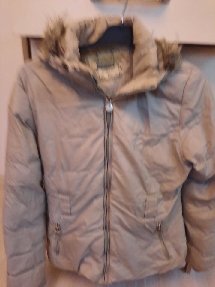 Gri Midi Fermuarlı Kadın Yelek - Görsel 4