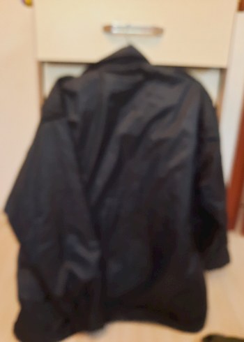 Siyah Düğmeli Erkek Midi Mont çok kalın değil - Görsel 4