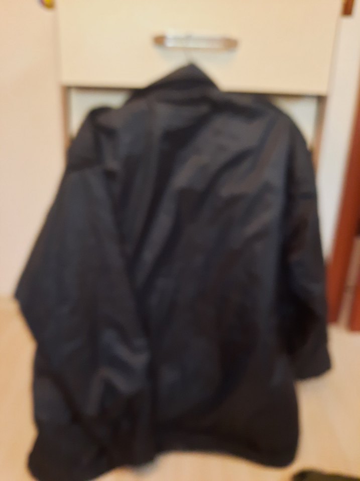 Siyah Düğmeli Erkek Midi Mont çok kalın değil - Görsel 4