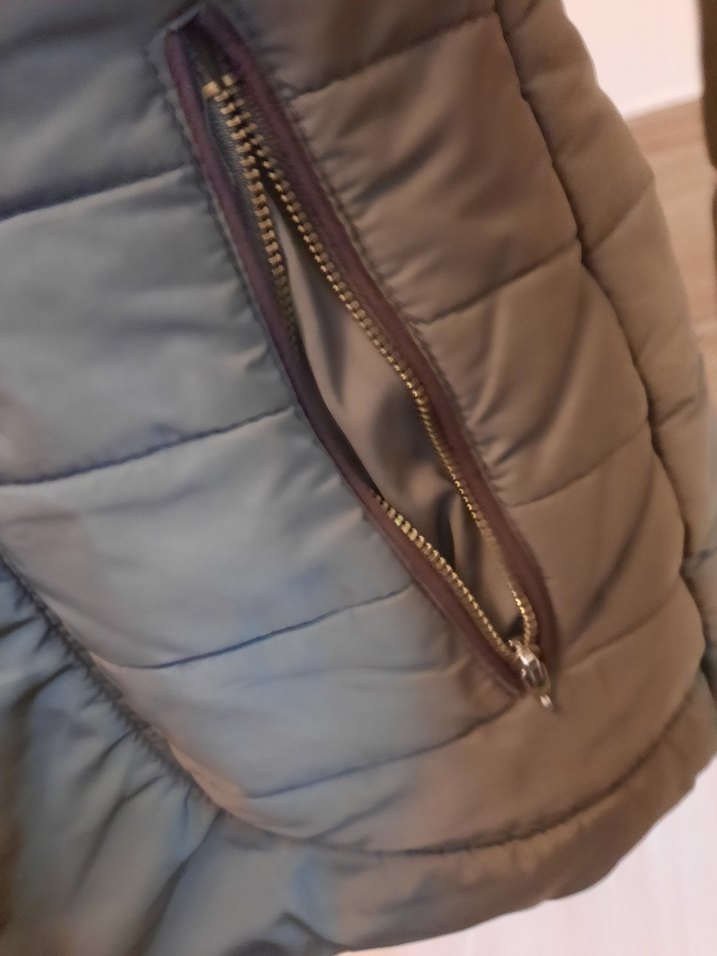 Kürk Detaylı Kısa Kahverengi Kadın Mont - Görsel 3