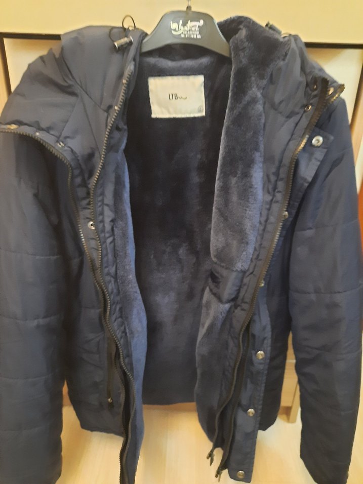 Düğmeli Erkek Midi Lacivert Ceket - Görsel 2