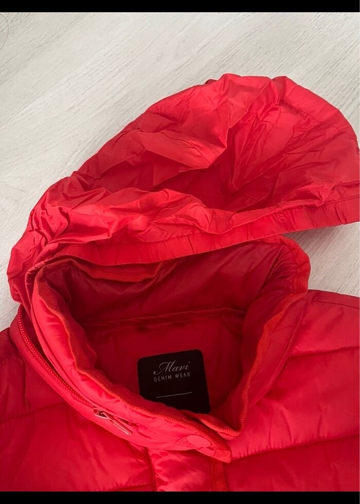 Mavi jeans yağmurluk - Görsel 3