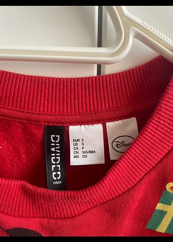 Kız Çocuk Kırmızı Uzun Kollu Baskılı Sweatshirt - Görsel 2