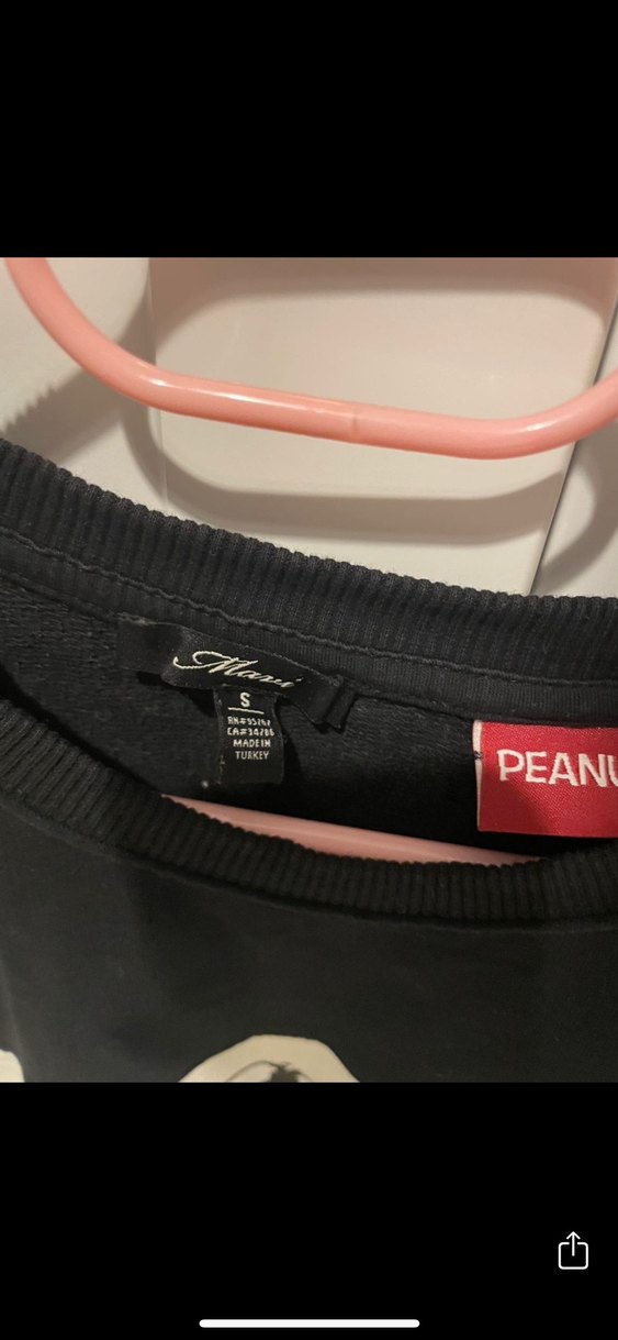 Kadın Siyah Baskılı Uzun Kollu Sweatshirt - Görsel 3