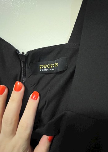 Kadın Siyah Uzun Kollu Drapeli Ofis Elbisesi - Görsel 2