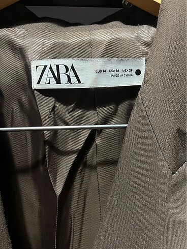m Beden kahverengi Renk Zara Blazer Ceket