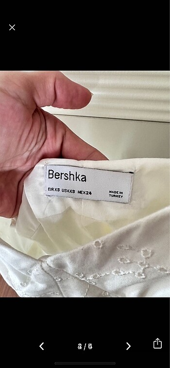 xs Beden Bershka şort tulum