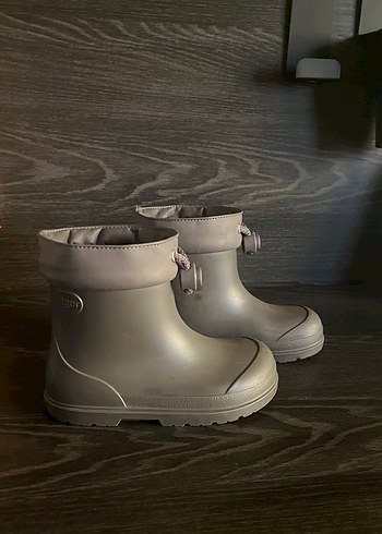 25 Beden gri Renk İgor Tokalı Gri Erkek Çocuk Yağmur Çizmesi