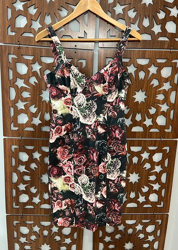 Zara Çiçek Desenli Midi Elbise - Görsel 2