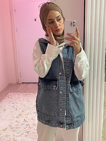 38 Beden mavi Renk Denim Ceket