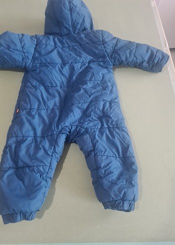 Mavi Fermuarlı Bebek Kayak Tulumu - Görsel 4