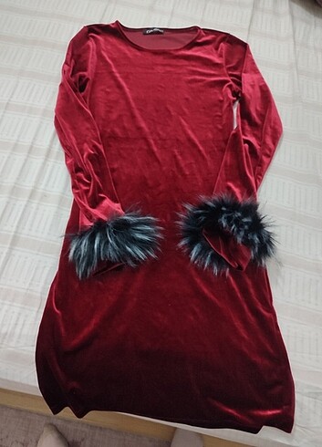 #kısaelbise #bordo #kadife 