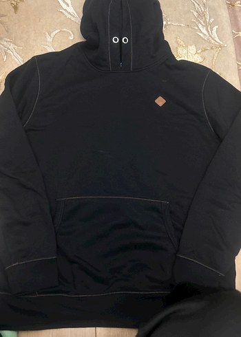 Diğer Siyah Kapüşonlu sweatshirt