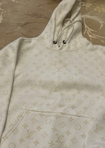 xxl Beden Beyaz Kapüşonlu Sweatshirt