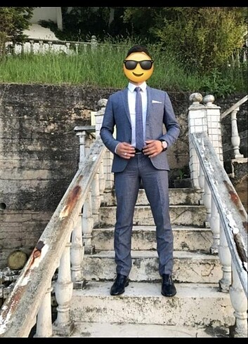 48 Beden lacivert Renk takım elbise 
