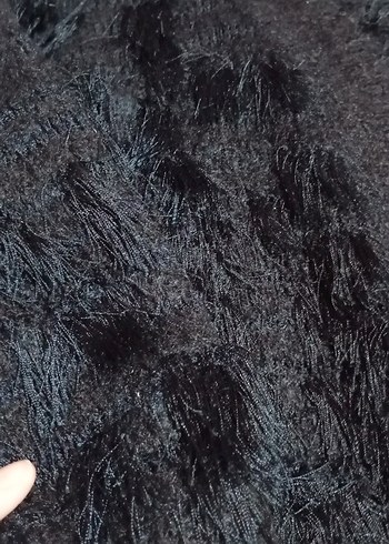 Gri Kısa Tüylü Kadın Hırka - Görsel 2