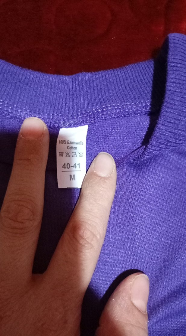 Mor Uzun Kollu Kadın Sweatshirt - Görsel 3