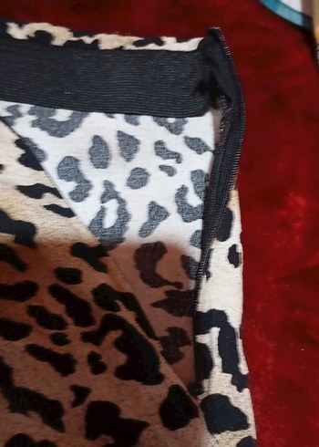 Leopar Desenli Uzun Kadın Etek - Görsel 2