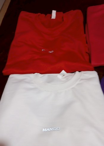 MANGO Kadın Renkli Baskılı Tişört - Görsel 2