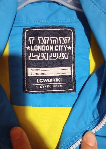 Erkek Çocuk Mavi Kapüşonlu Fermuarlı Yağmurluk - Görsel 2