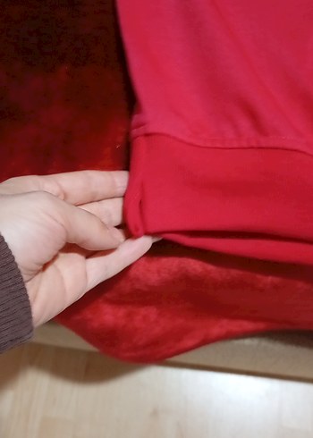 fuşya renk bayan sweat - Görsel 2