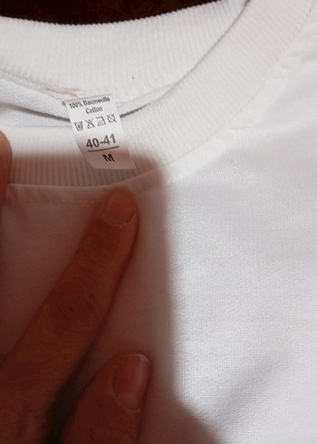 Mango Kadın Beyaz Basic Sweatshirt - Görsel 2