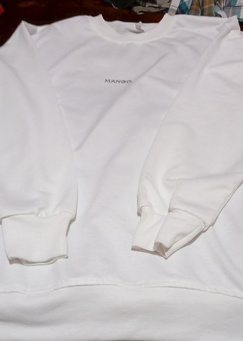 Mango Kadın Beyaz Basic Sweatshirt - Görsel 3