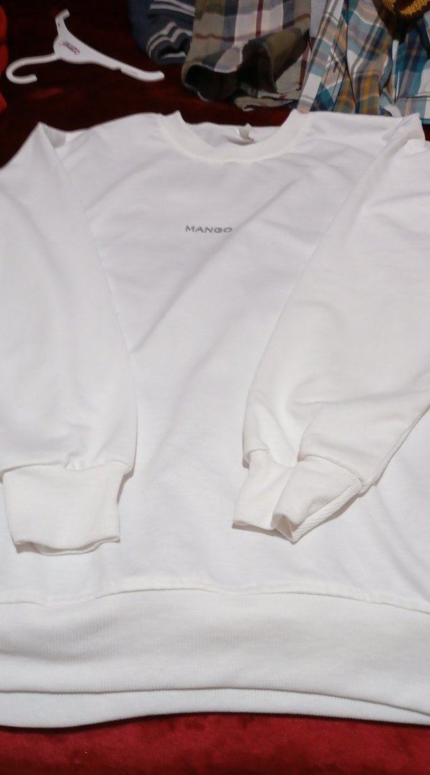 Mango Kadın Beyaz Basic Sweatshirt - Görsel 3