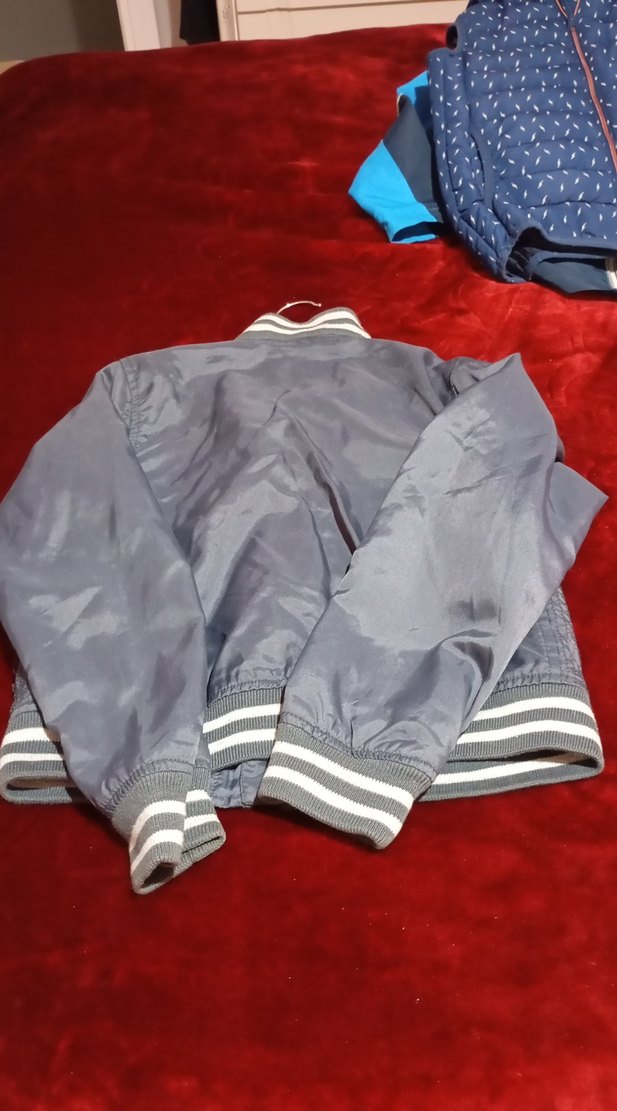 Gri Erkek Çocuk Fermuarlı Ceket - Görsel 3