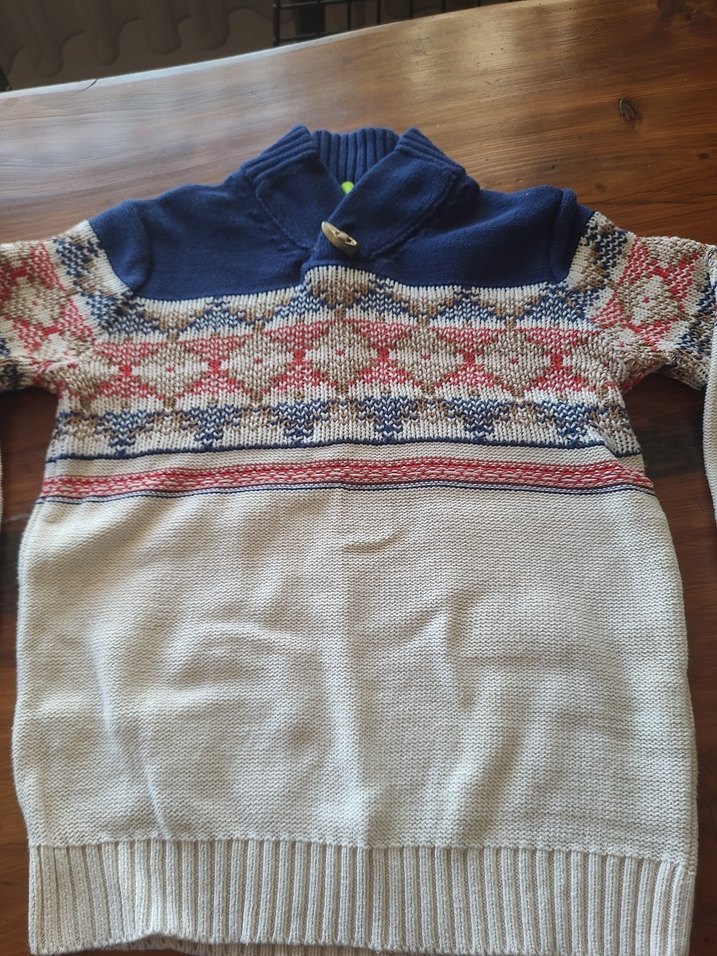 Erkek Çocuk Desenli Triko Kazak - Görsel 3