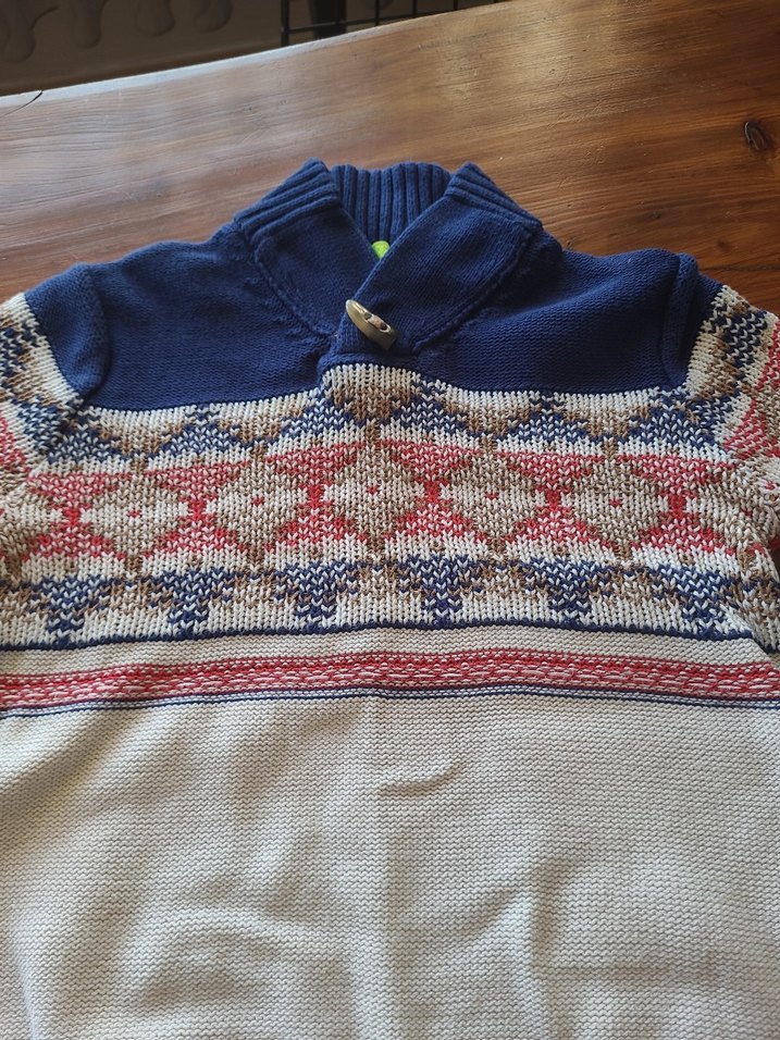 Erkek Çocuk Desenli Triko Kazak - Görsel 2