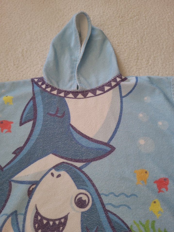 Kapüşonlu Erkek Çocuk Havlu Panço penti - Görsel 2