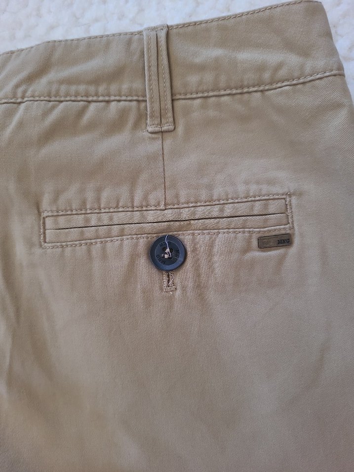 Bej Kadın Kanvas Kumaş Pantolon - Görsel 5