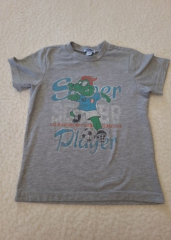 Gri Baskılı chicco tshirt ,koton şort - Görsel 5