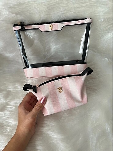  Beden Victoria secret ikili makyaj çantası