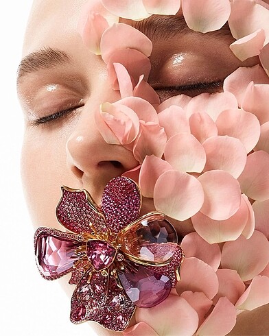 Beden Swarovski florere çiçek kolye