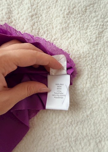 %100 ipek river island mini elbise boncuk işlemeli - Görsel 4