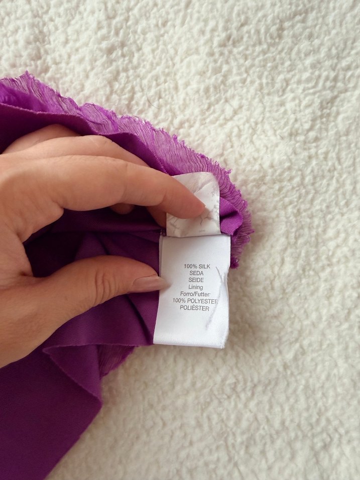 %100 ipek river island mini elbise boncuk işlemeli - Görsel 4