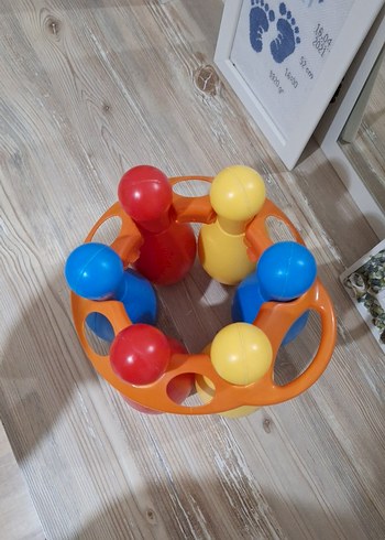 Renkli Plastik Bowling Seti Oyuncağı - Görsel 2