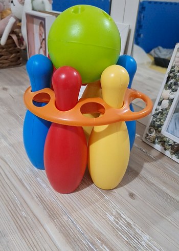Renkli Plastik Bowling Seti Oyuncağı - Görsel 3