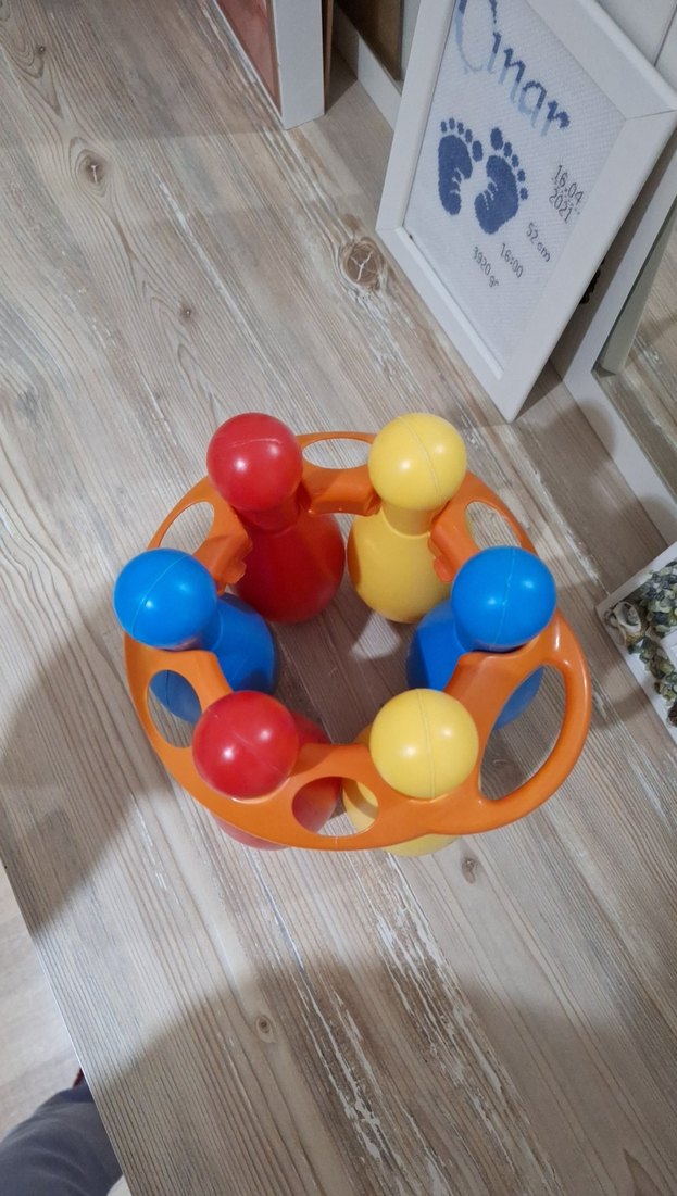 Renkli Plastik Bowling Seti Oyuncağı - Görsel 2
