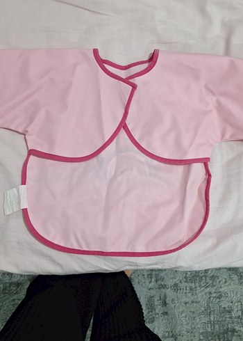 Pembe Baskılı Bebek Mama Önlüğü - Görsel 2