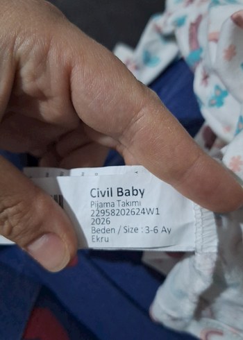uzun kollu bebek pijama takimi - Görsel 3