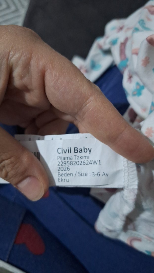 uzun kollu bebek pijama takimi - Görsel 3