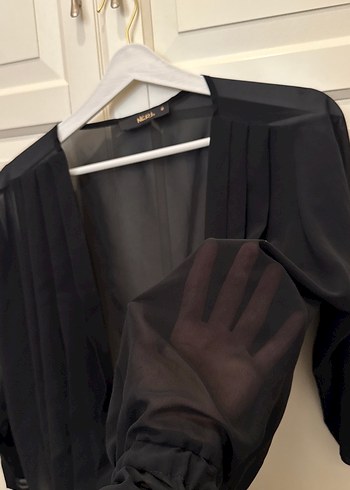 Siyah transparan üst - Görsel 2