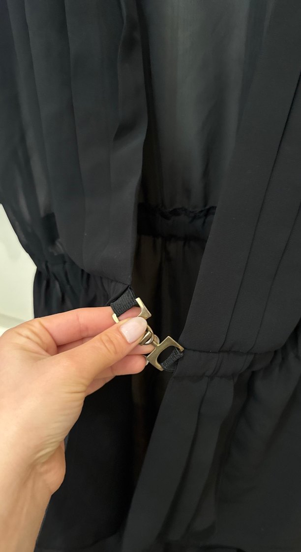 Siyah transparan üst - Görsel 4