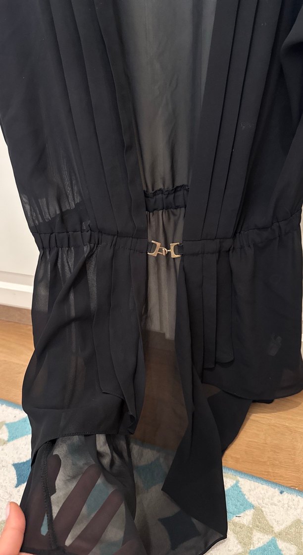 Siyah transparan üst - Görsel 3